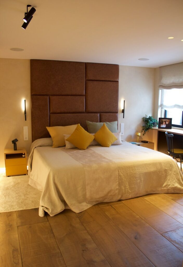 XXL parquet and modern furniture combination XXL parquet and modern furniture combination